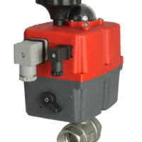 GE Economy Series electric actuated stainless steel ball valve with J+J electrical actuator J3CS from AVS