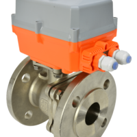 Motorized Class 150 Flanged Stainless Steel Ball Valve with AVA Electric Actuator