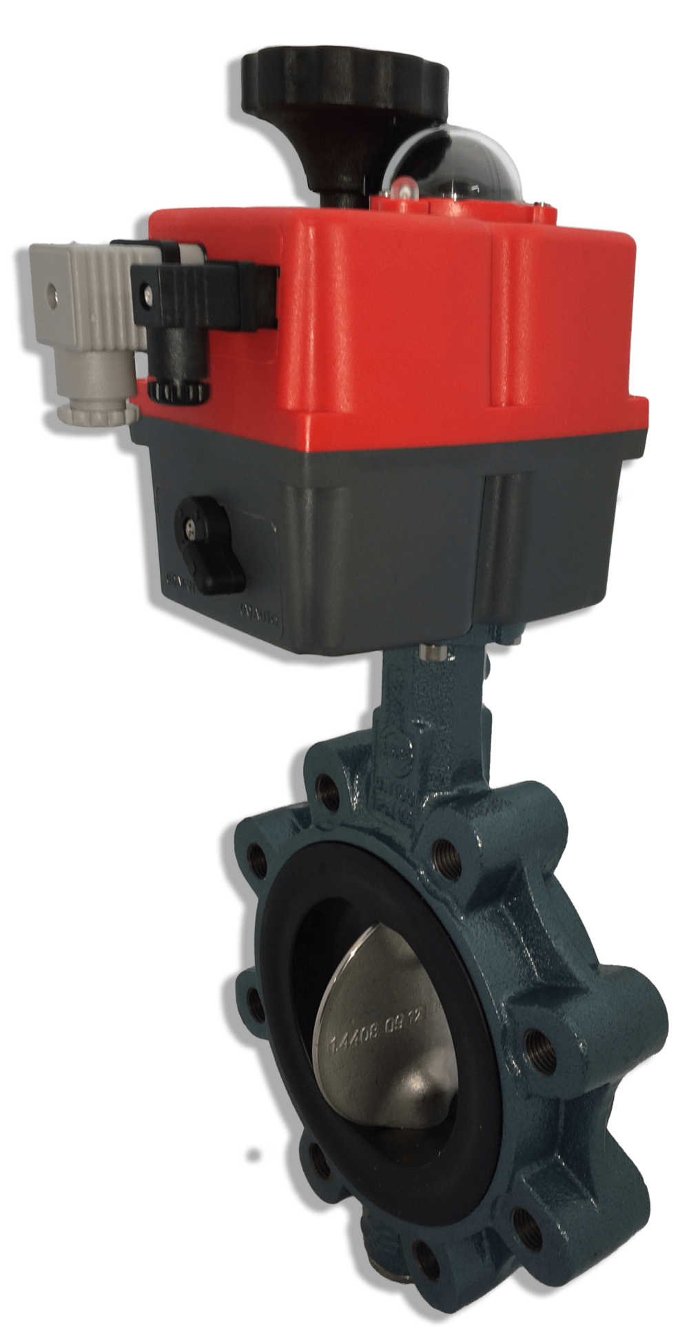 Lugged motorized butterfly valve with J+J electric actuator from AVS
