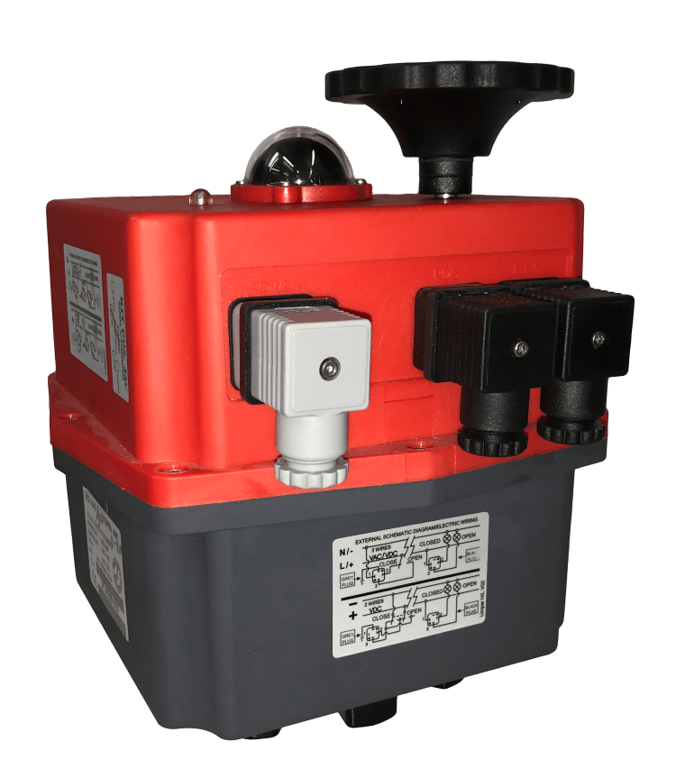 Smart J+J electrical actuator J3C with LED status light from stock at AVS UK