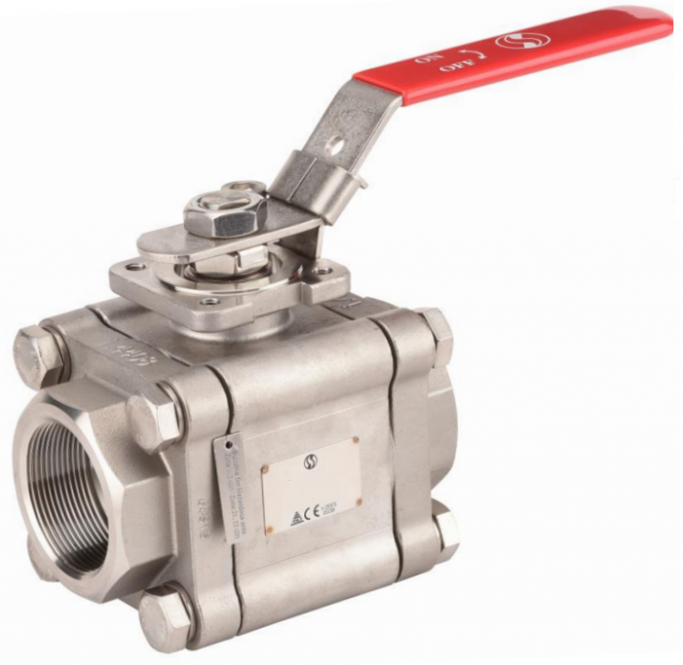3Pc PN100 High Temperature Stainless Steel Ball Valve. Threaded BSP/NPT, Welded SW/BW. AVS